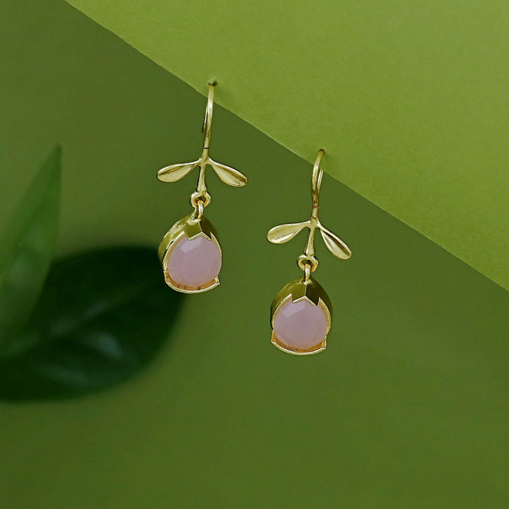 Ihita Dual Small Leaf Glossy Drop