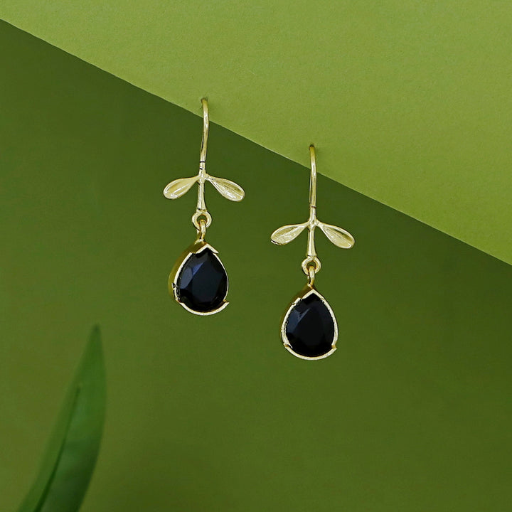 Ihita Dual Small Leaf Glossy Drop