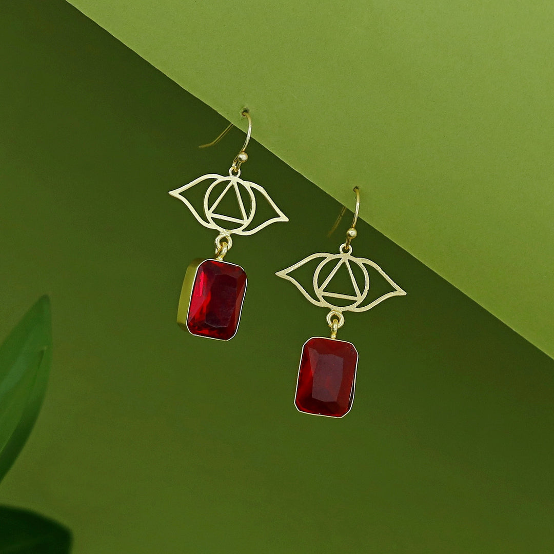 Harvi Golden Rectangle Glossy Drop