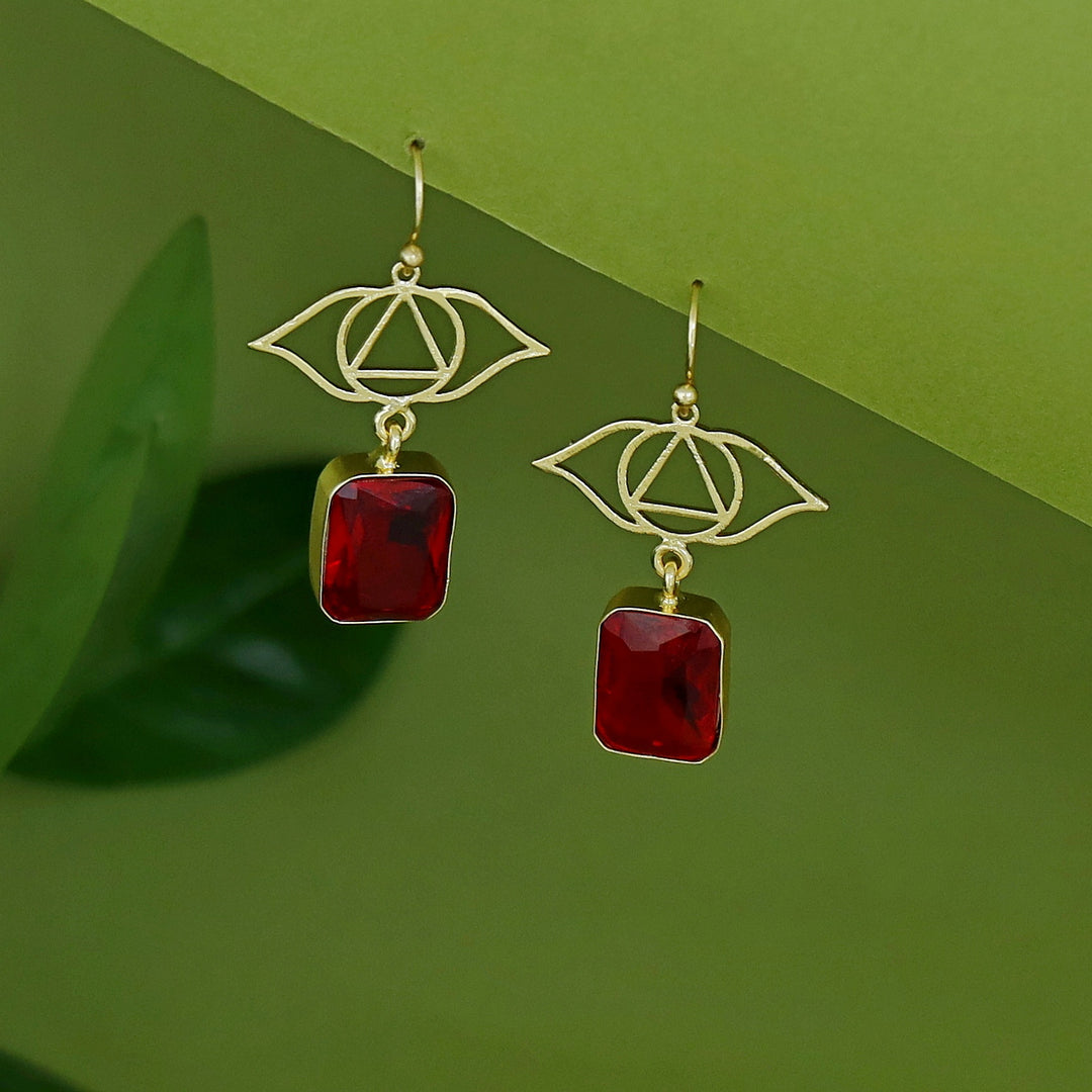 Harvi Golden Rectangle Glossy Drop