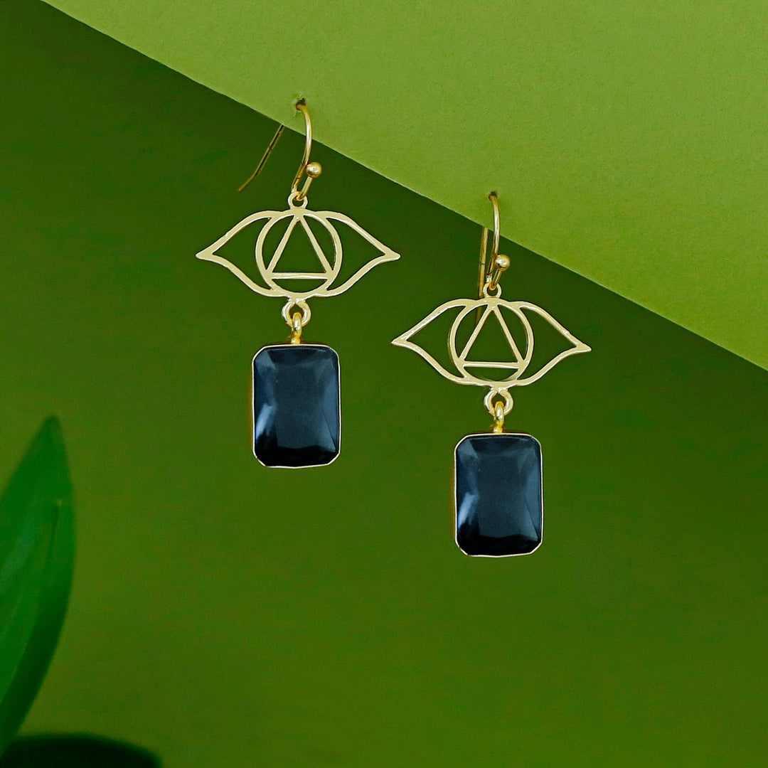 Harvi Golden Rectangle Glossy Drop