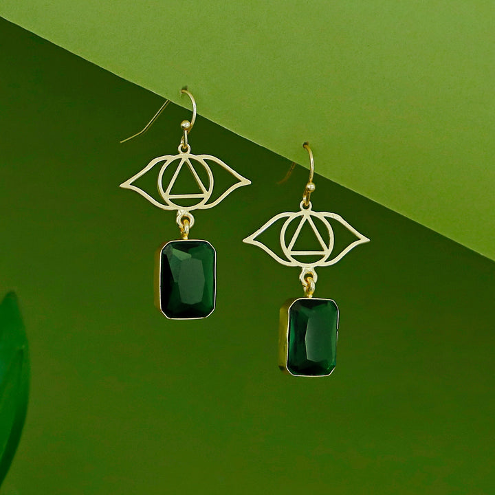 Harvi Golden Rectangle Glossy Drop