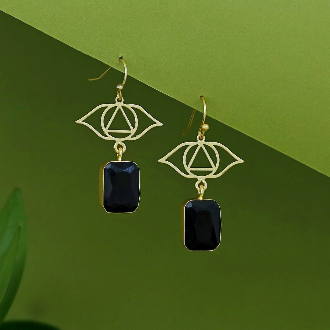 Harvi Golden Rectangle Glossy Drop