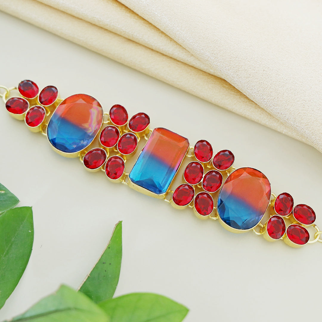 Aquilegia Glossy Stone Choker
