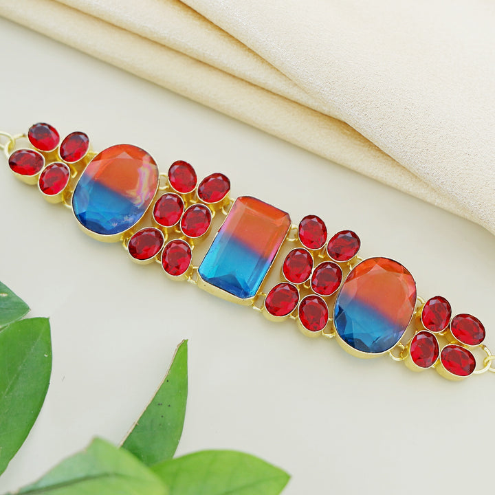 Aquilegia Glossy Stone Choker