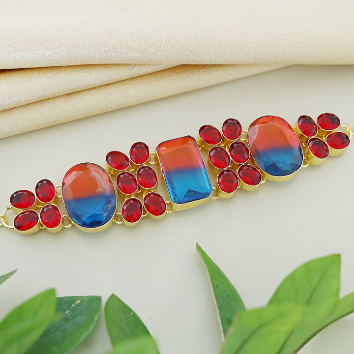 Aquilegia Glossy Stone Choker