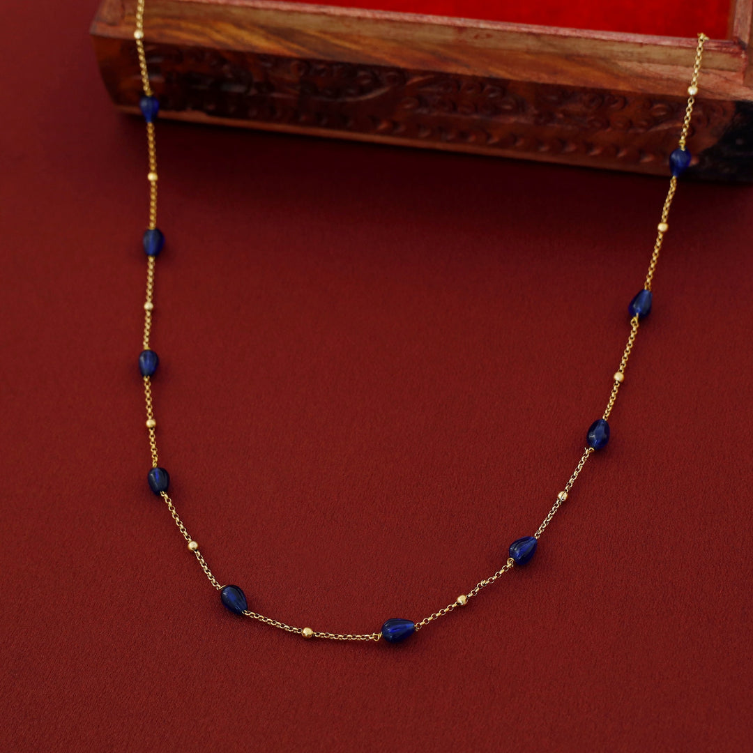 Dharani Beaded Chainy Neckpiece