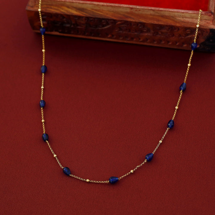 Dharani Beaded Chainy Neckpiece