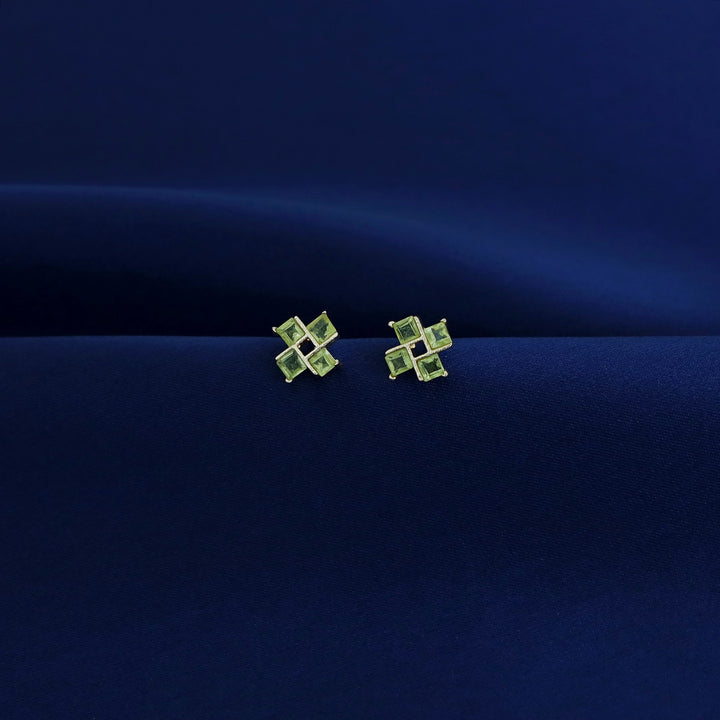 Lexie Tetra Glossy Stone Stud