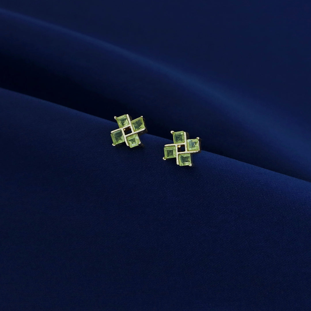 Lexie Tetra Glossy Stone Stud