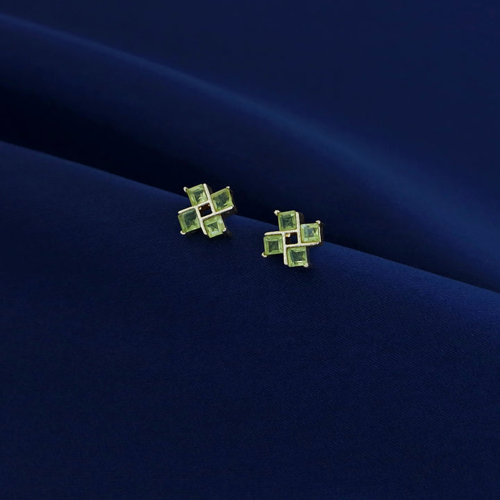 Lexie Tetra Glossy Stone Stud