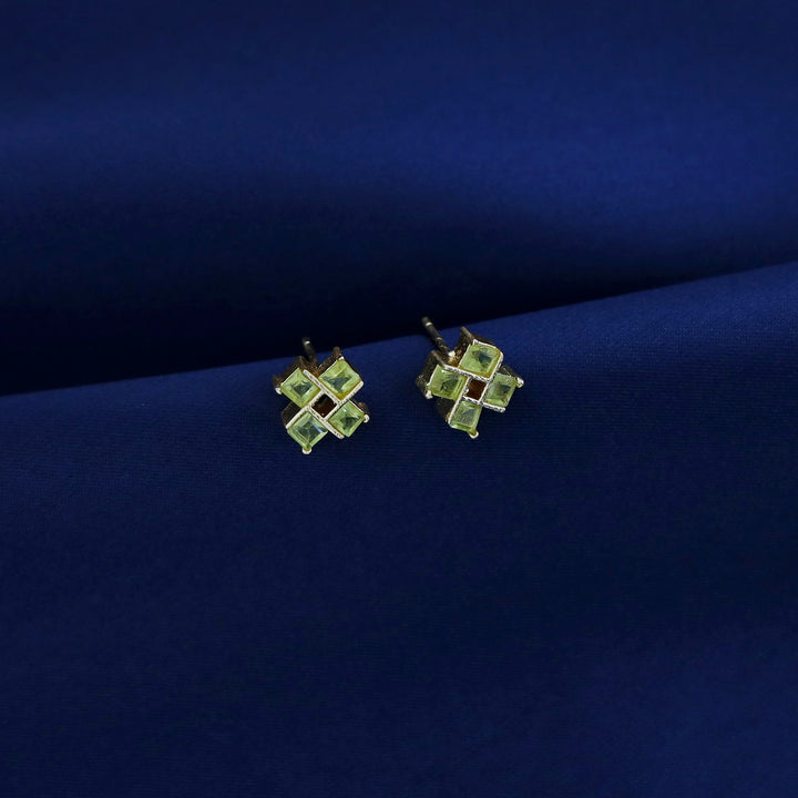 Lexie Tetra Glossy Stone Stud