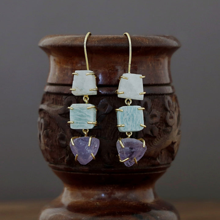 Minerva Raw Stone Ear Drops (Premium)