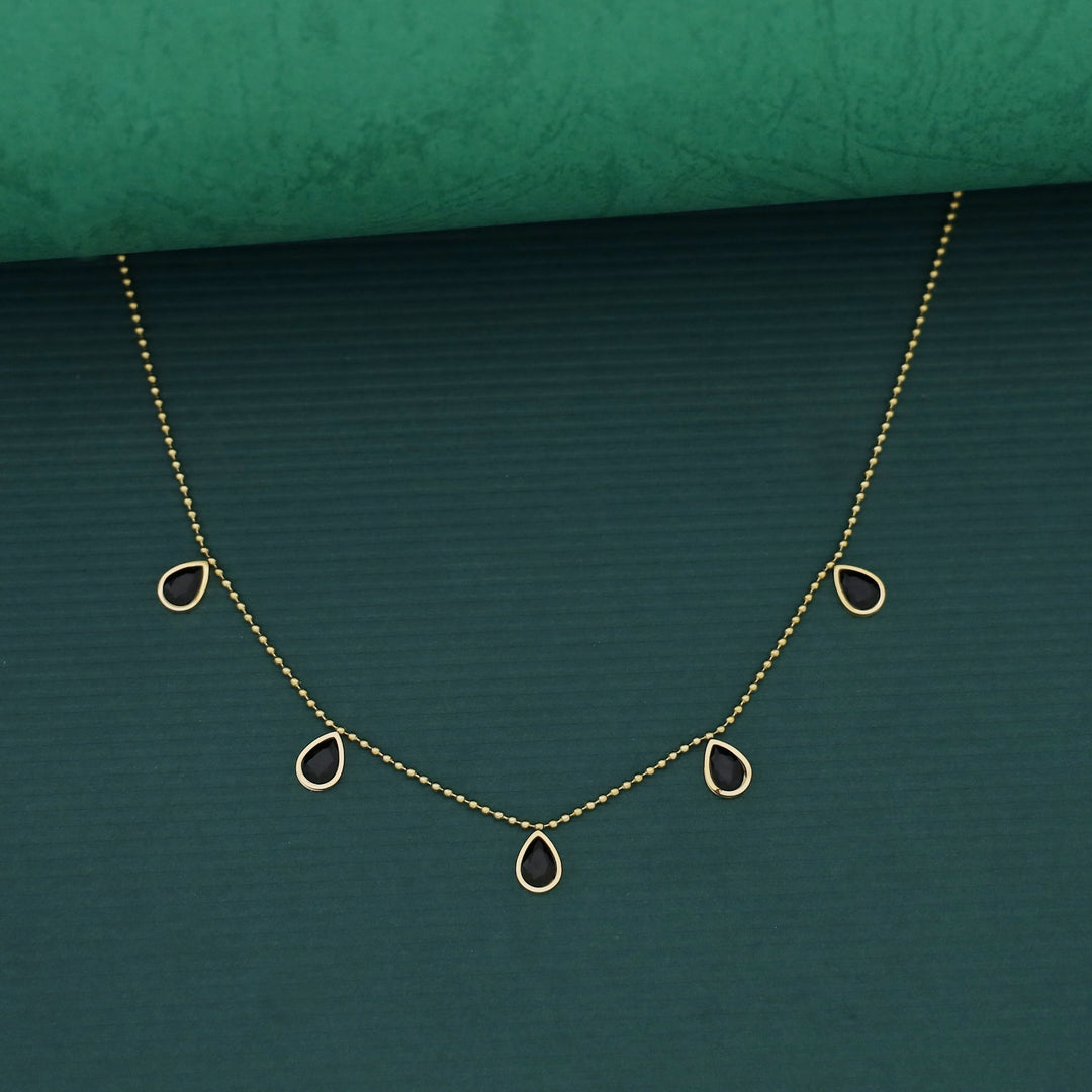 Sirin Raindrop Glossy Stone Neckpiece