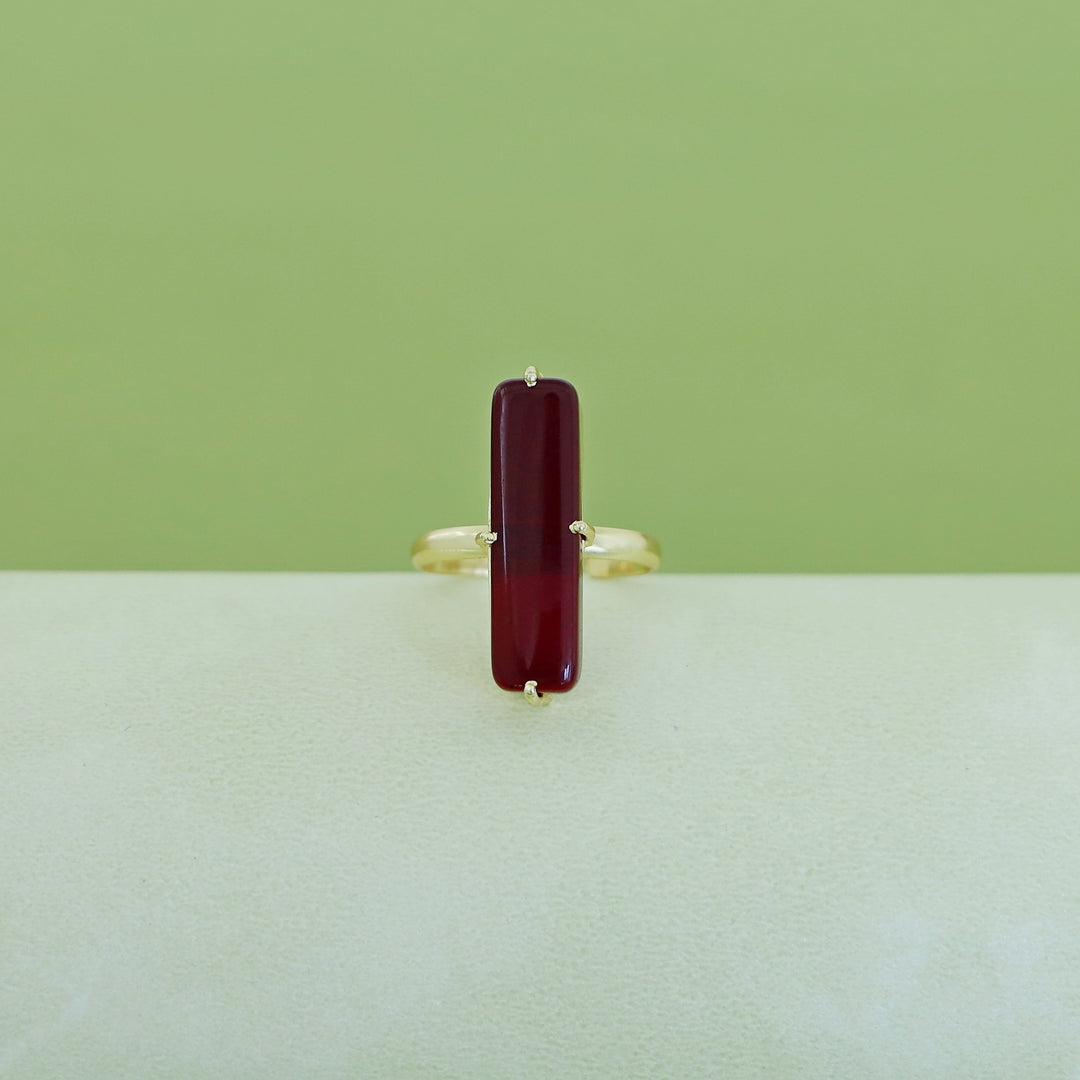 Jaarvi Glossy Rectangle Ring