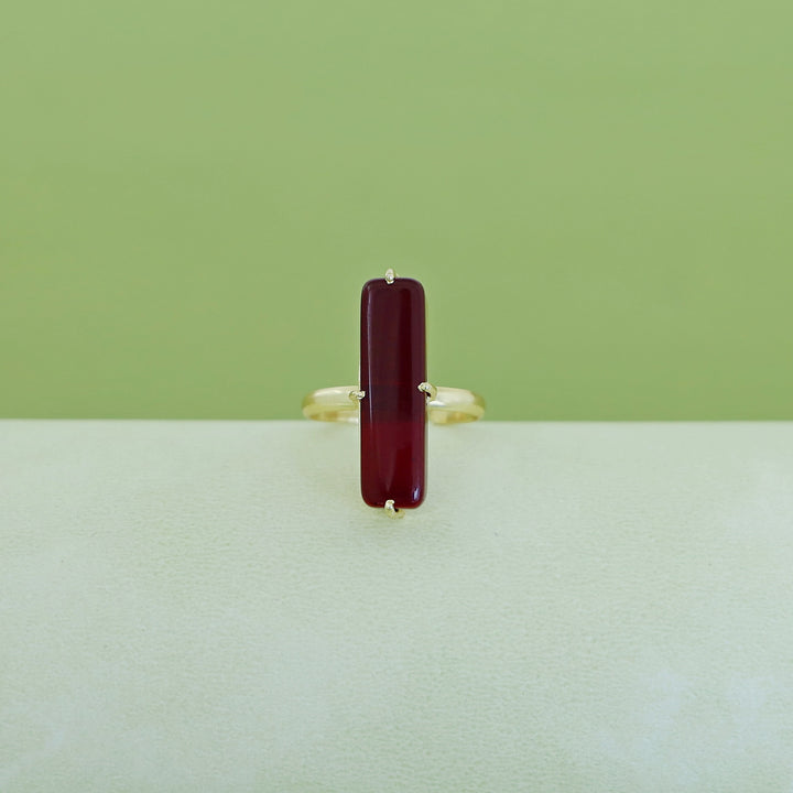 Jaarvi Glossy Rectangle Ring