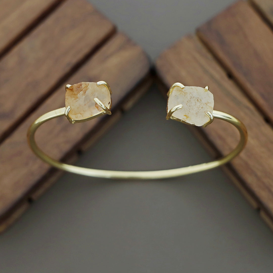 Mabel Eminent Raw Stone Bracelet (Colour Option)