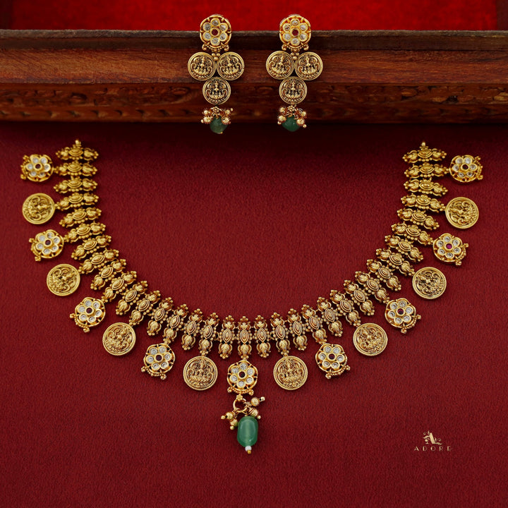 Premium Matushri Devi Short Neckpiece With Earring