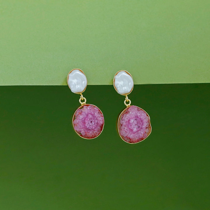 Elvera Baroque + Agate Earring