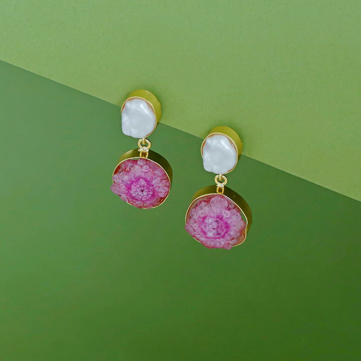 Elvera Baroque + Agate Earring