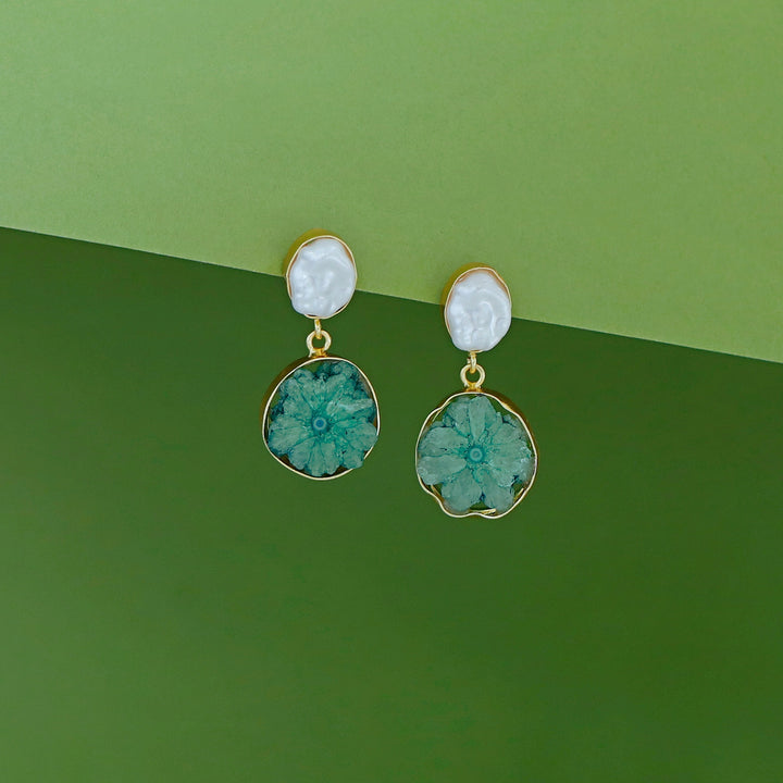 Elvera Baroque + Agate Earring