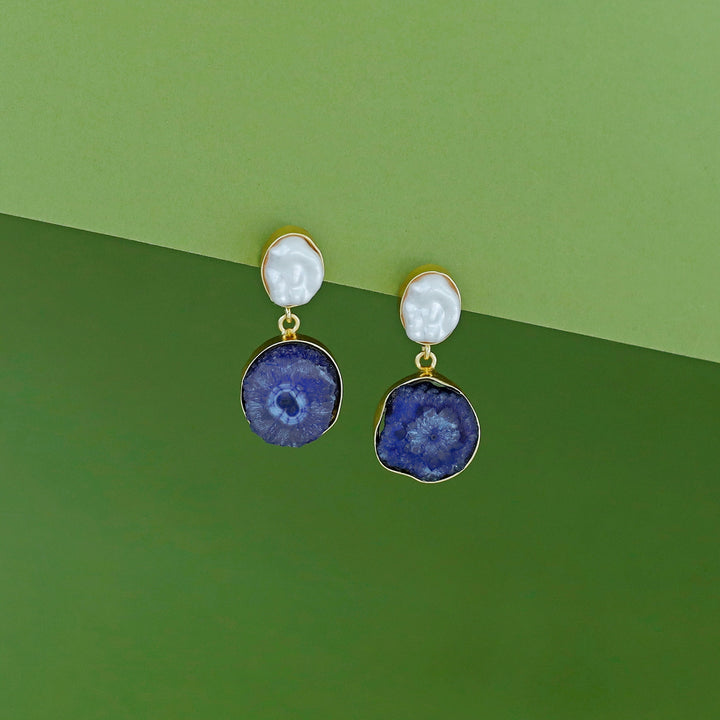Elvera Baroque + Agate Earring