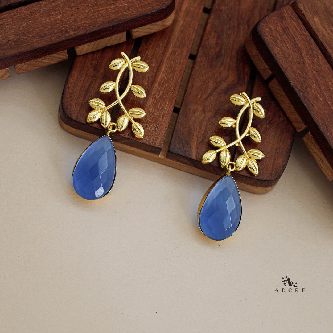 Alyssa Flower Leaf Earrings