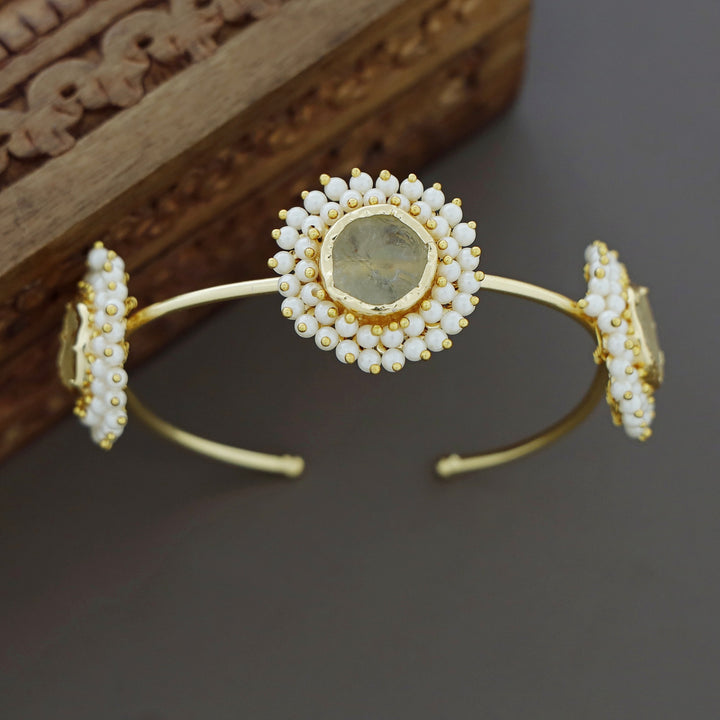 Cluster Pearl 3 Stone Bracelets