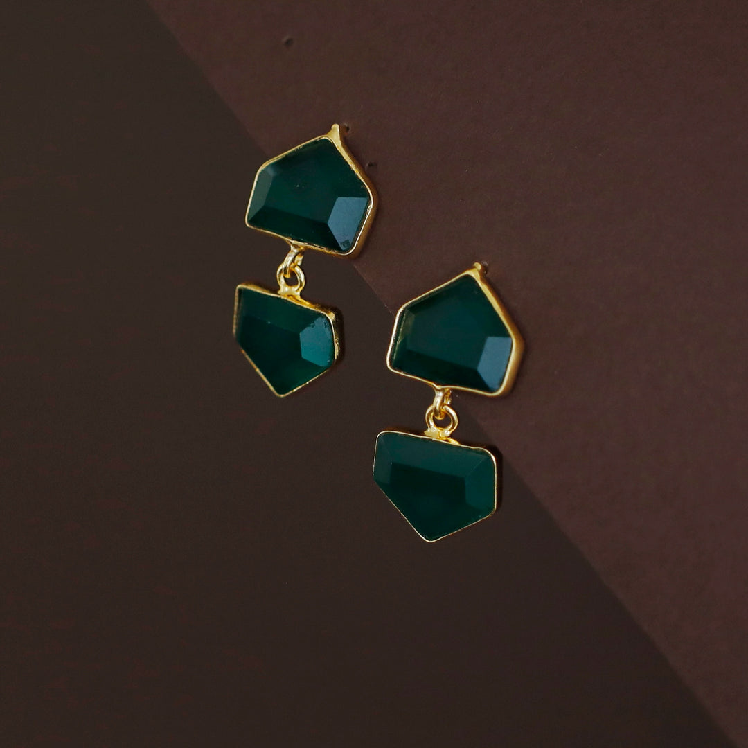 Julietta Dual Pentagon Earring