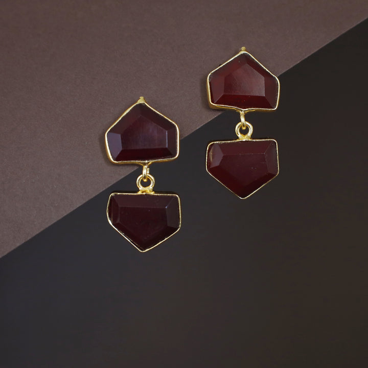 Julietta Dual Pentagon Earring