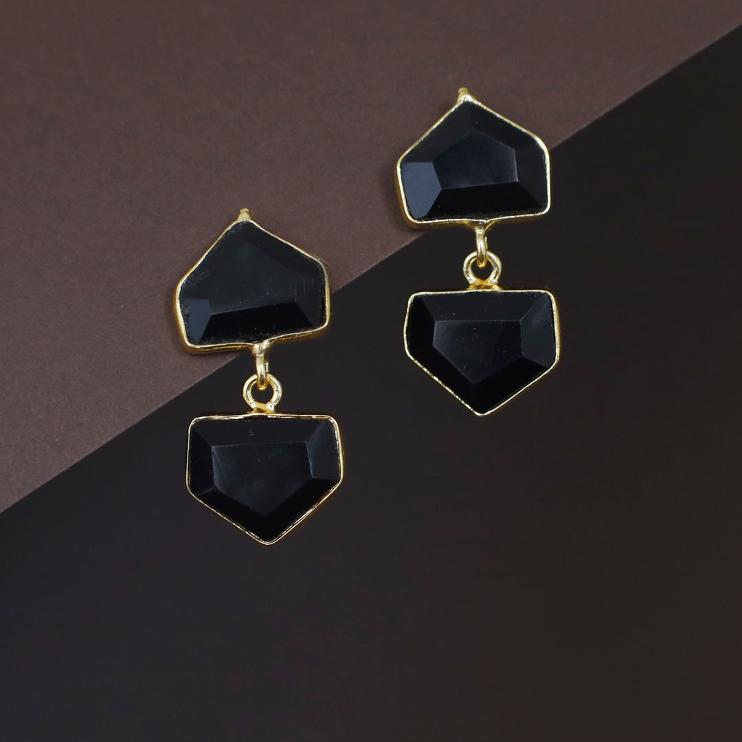 Julietta Dual Pentagon Earring