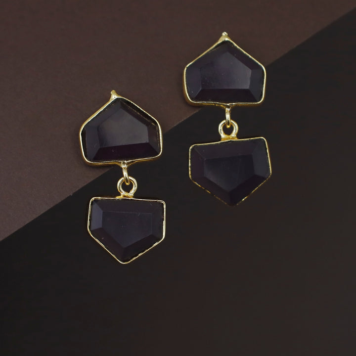 Julietta Dual Pentagon Earring