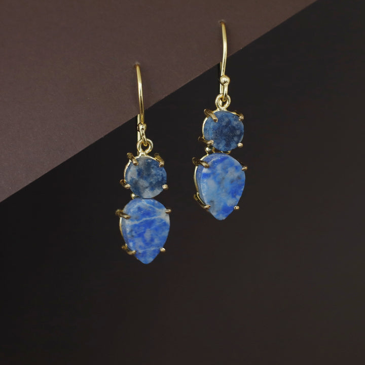 Jaxie Claw Circle Drop Raw Stone Drop