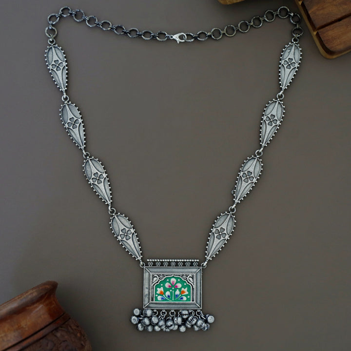 Fariha Antique Hand Painted Ghungroo  Neckpiece