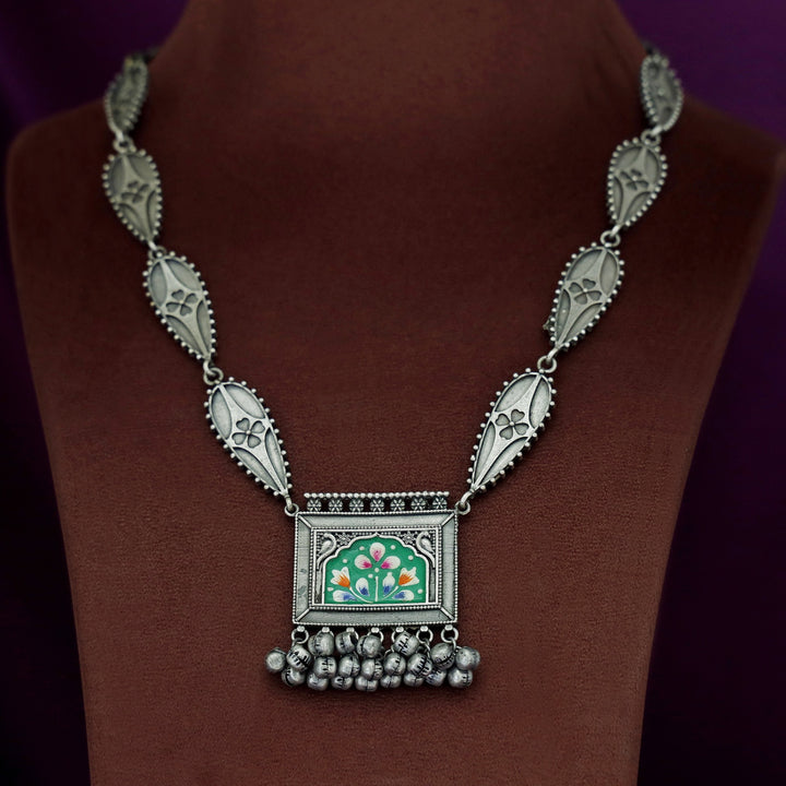 Fariha Antique Hand Painted Ghungroo  Neckpiece