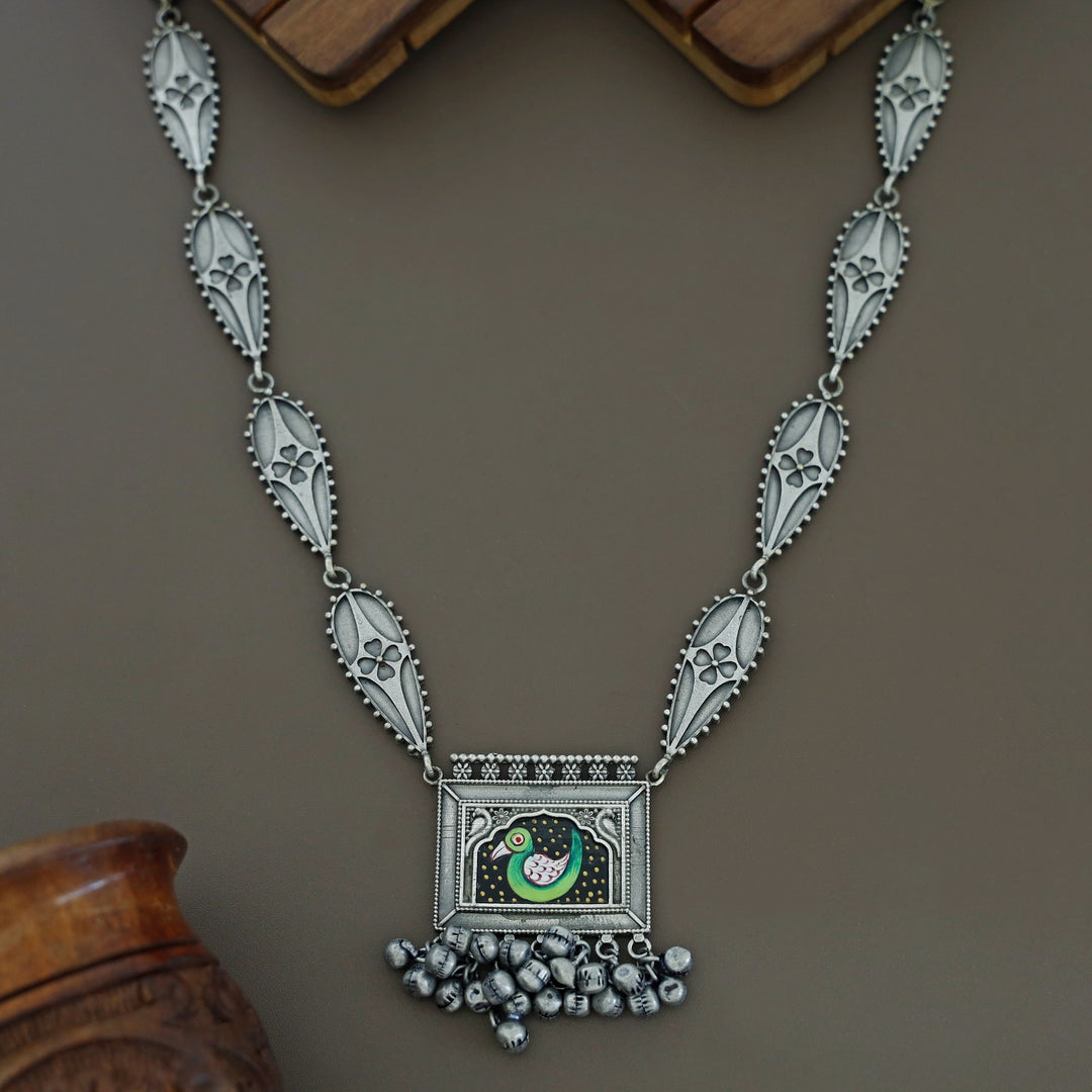 Fariha Antique Hand Painted Ghungroo  Neckpiece