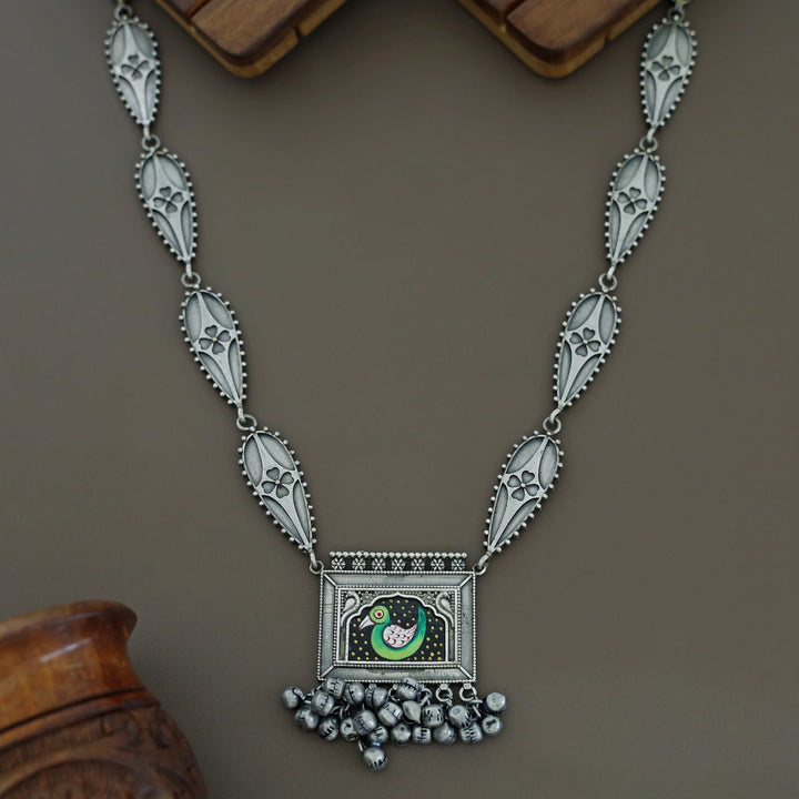 Fariha Antique Hand Painted Ghungroo  Neckpiece
