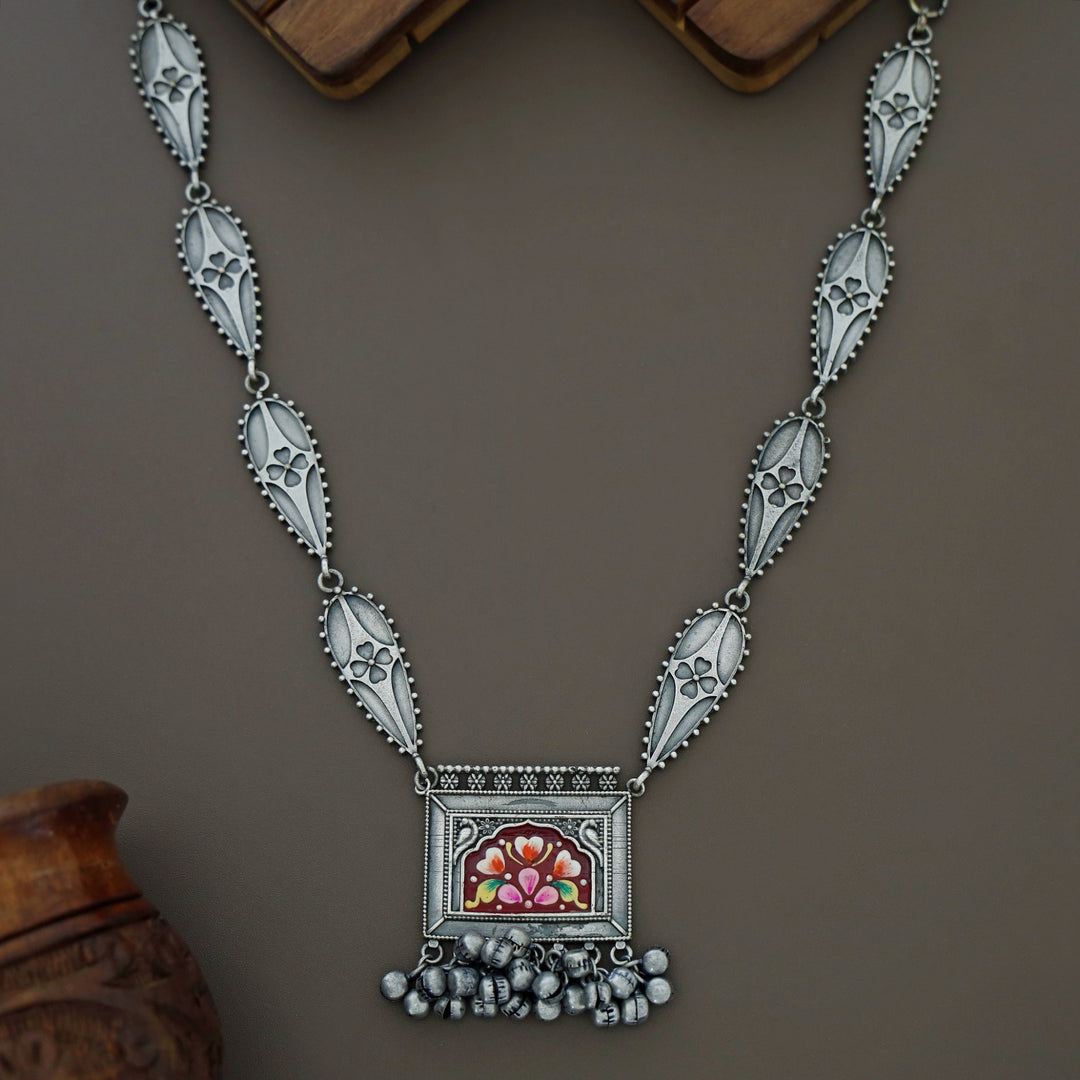 Fariha Antique Hand Painted Ghungroo  Neckpiece