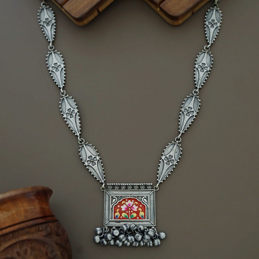 Fariha Antique Hand Painted Ghungroo  Neckpiece