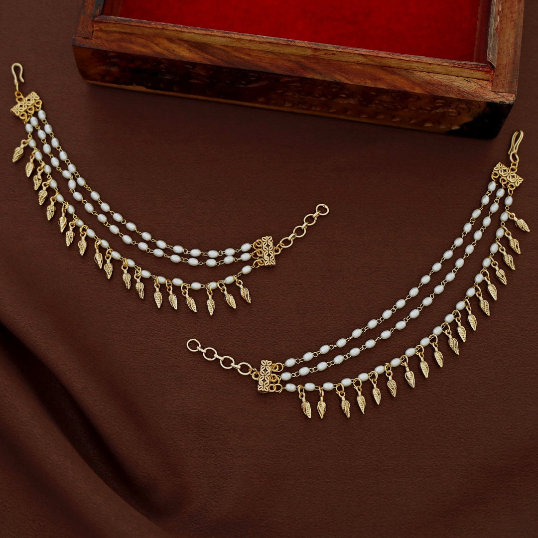 Gayana 3 Layer Pearl Bud Ear Chain
