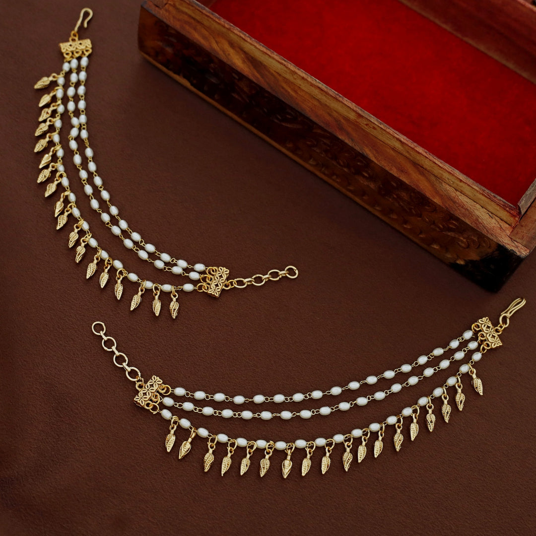Gayana 3 Layer Pearl Bud Ear Chain