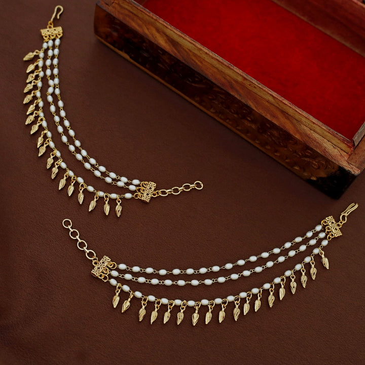 Gayana 3 Layer Pearl Bud Ear Chain