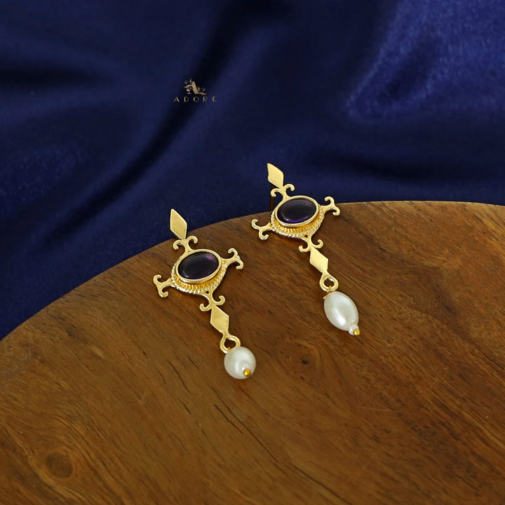 Tamzin Oval Pearl Earring