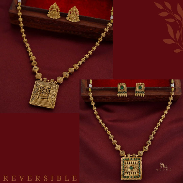 Avantini Reversible Neckpiece With Earrings