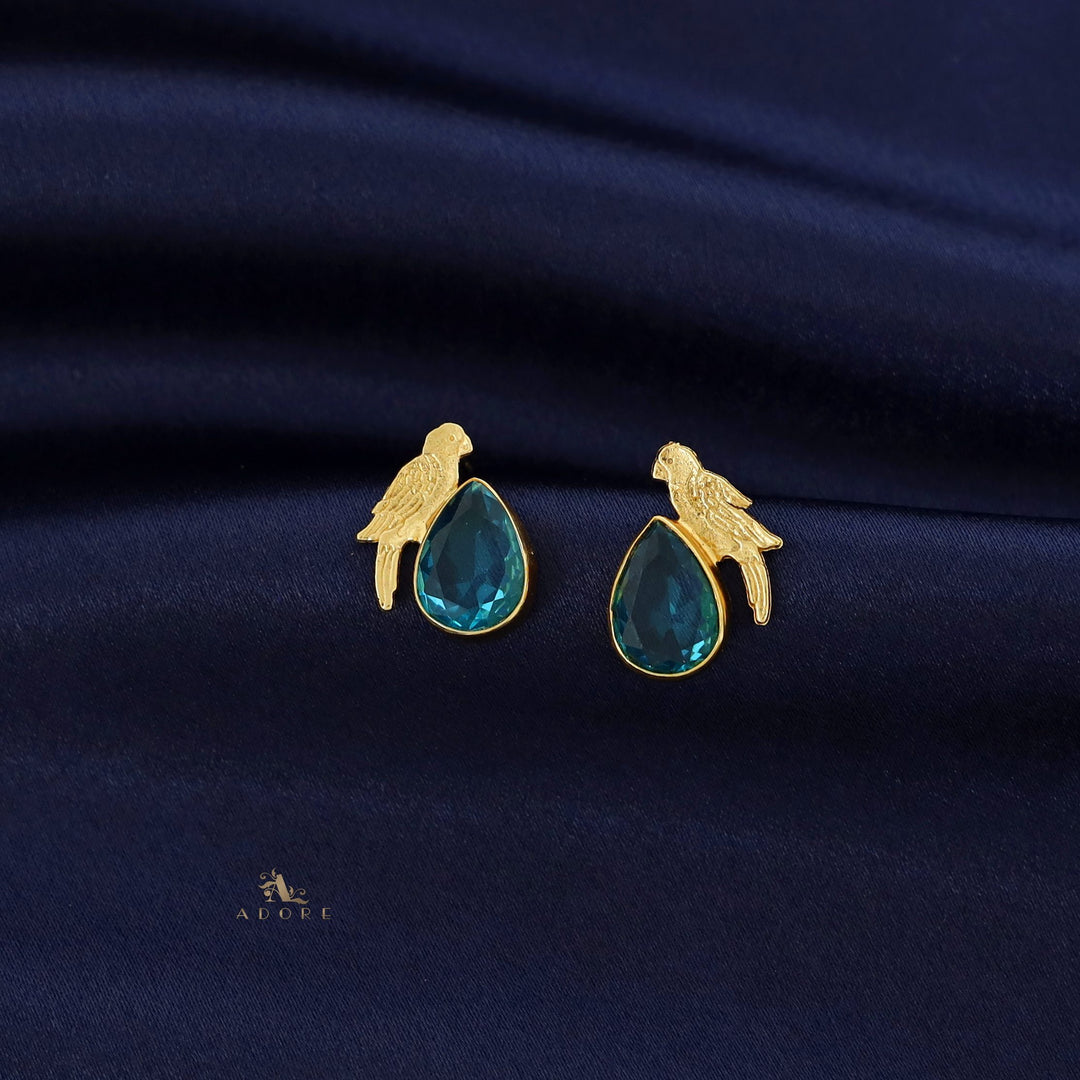 Lorna Glossy Drop Bird Earring