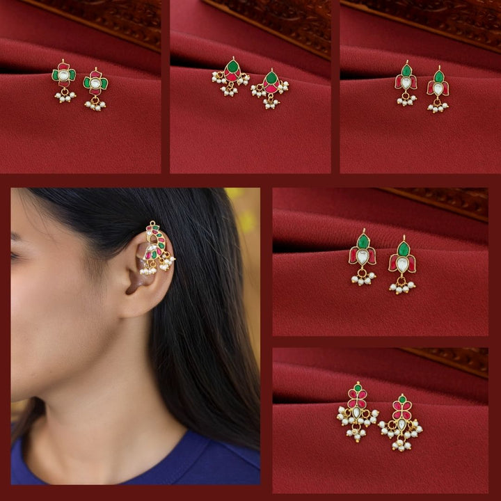 Jadau Kundan Designer Pearl Bugadi