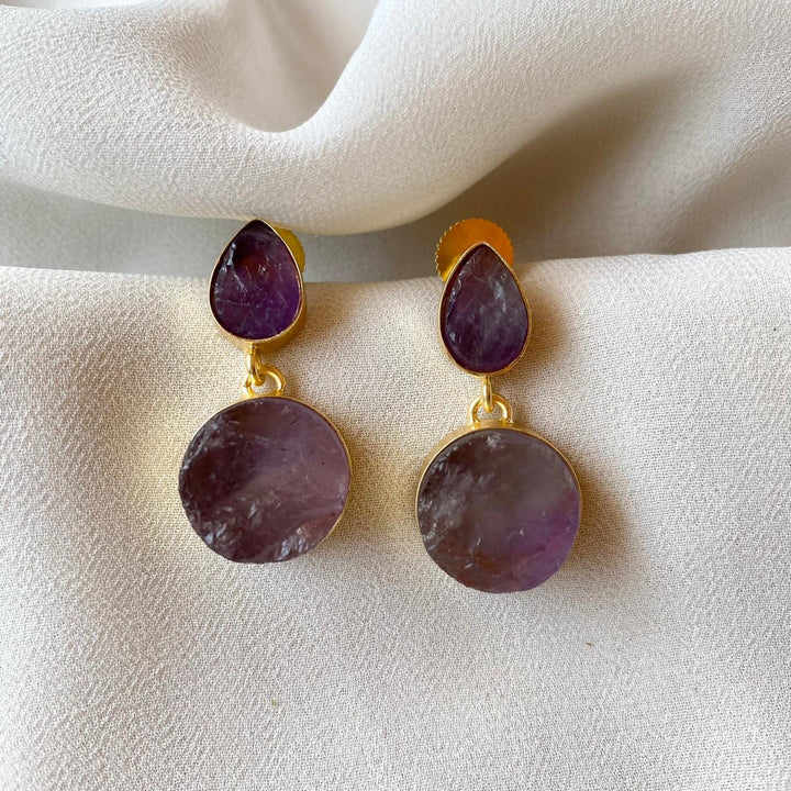 Tilak Raw Stone Earrings