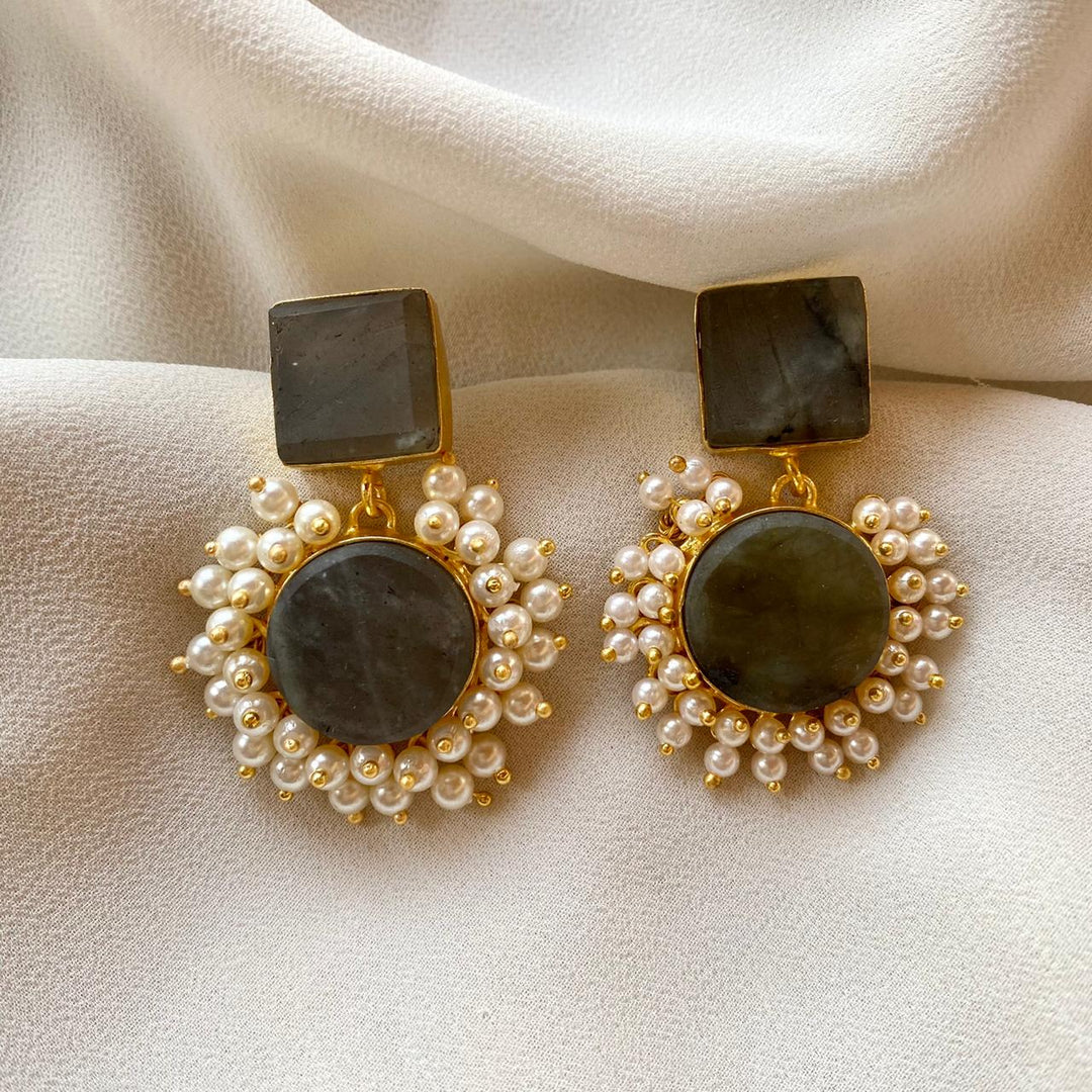 Raw Stone Royal Earrings