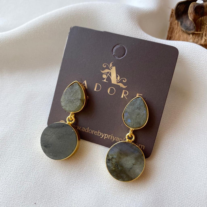 Tilak Raw Stone Earrings (Colour Options)
