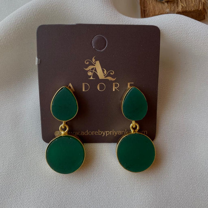 Tilak Raw Stone Earrings (Colour Options)